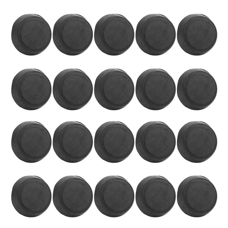 20 pcs Billiard Bottom Rubber Plug Protection Pad Pole Tail Cover