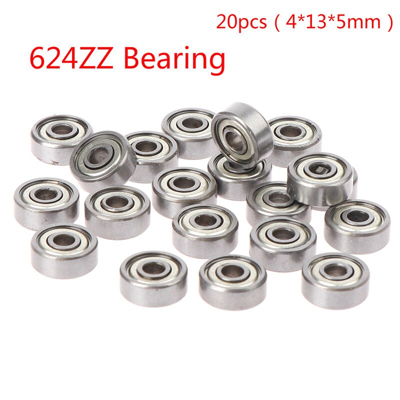 10pc 693zz 605rs 605zz 698zz 624zz 694zz 695zz 696zz miniatyrkulelager små dobbeltskjermede: 624zz