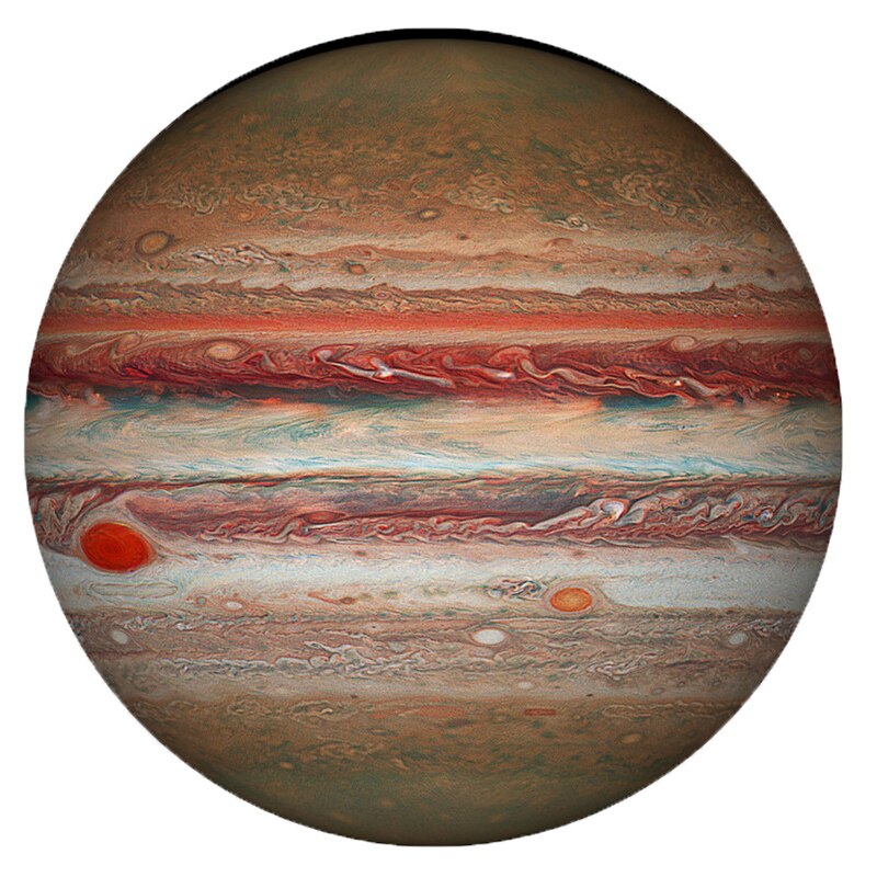 500/1000 bitar pussel färgglad regnbåge rund geometrisk fotopussel vuxenpussel barn leksaker heminredningsleksak: Jupiter -1000 st