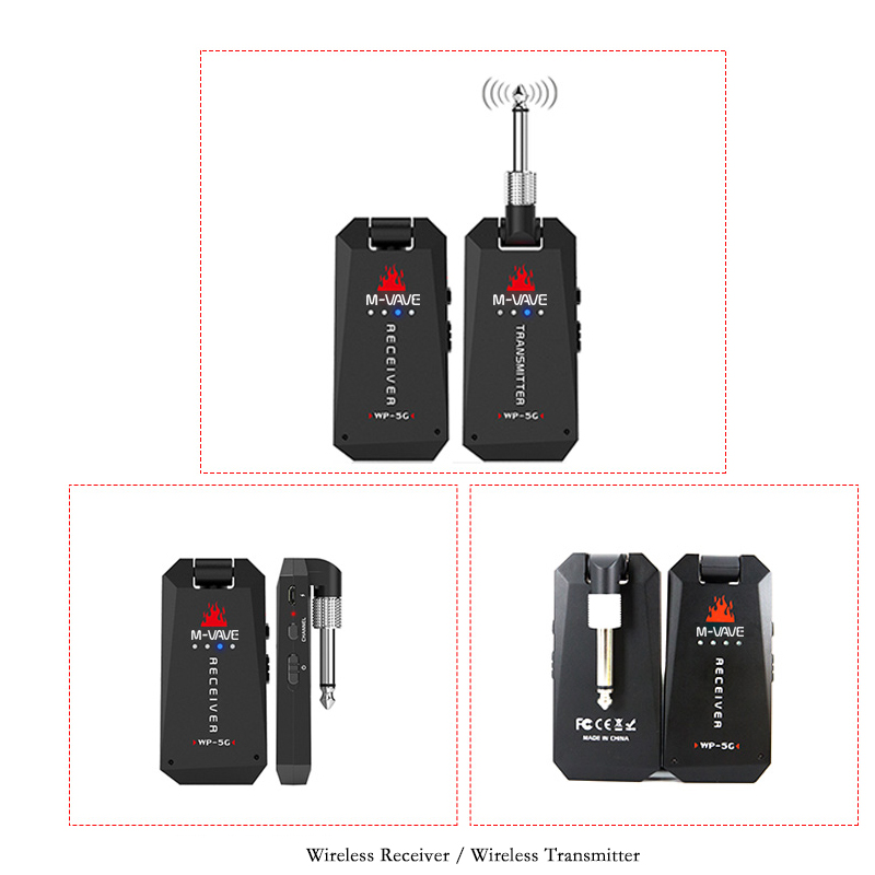 M-VAVE 5,8 G Gitarre Wireless Sender Empfänger Audio Digital Wireless Gitarre System 30M Übertragung für Gitarre Bass Stereo