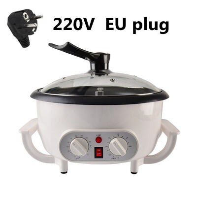 CUKYI-tostador eléctrico de granos de café, herramientas para hornear cacahuetes, máquina para asar palomitas de maíz, secador de granos, recubrimiento antiadherente, 110V/220V: Model A 220V