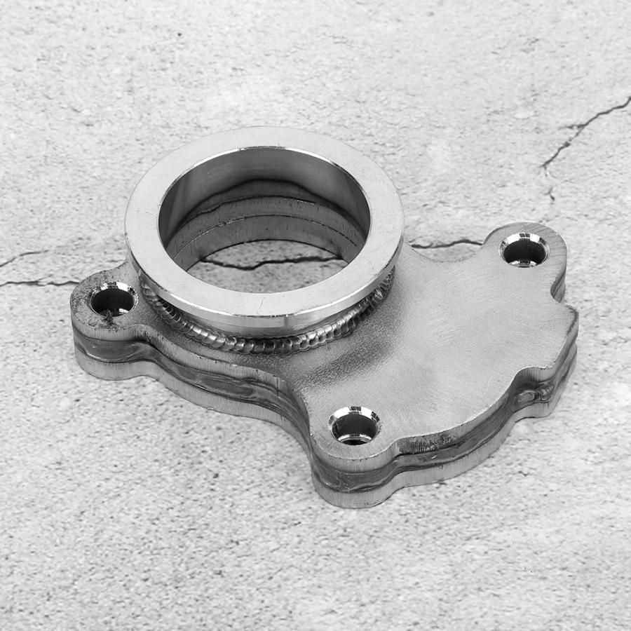 GT15 Turbo Waste Gate Outlet Exhaust Gasket Adapter with 2in V Band Flange Turbo Outlet Adapter Exhaust Housing