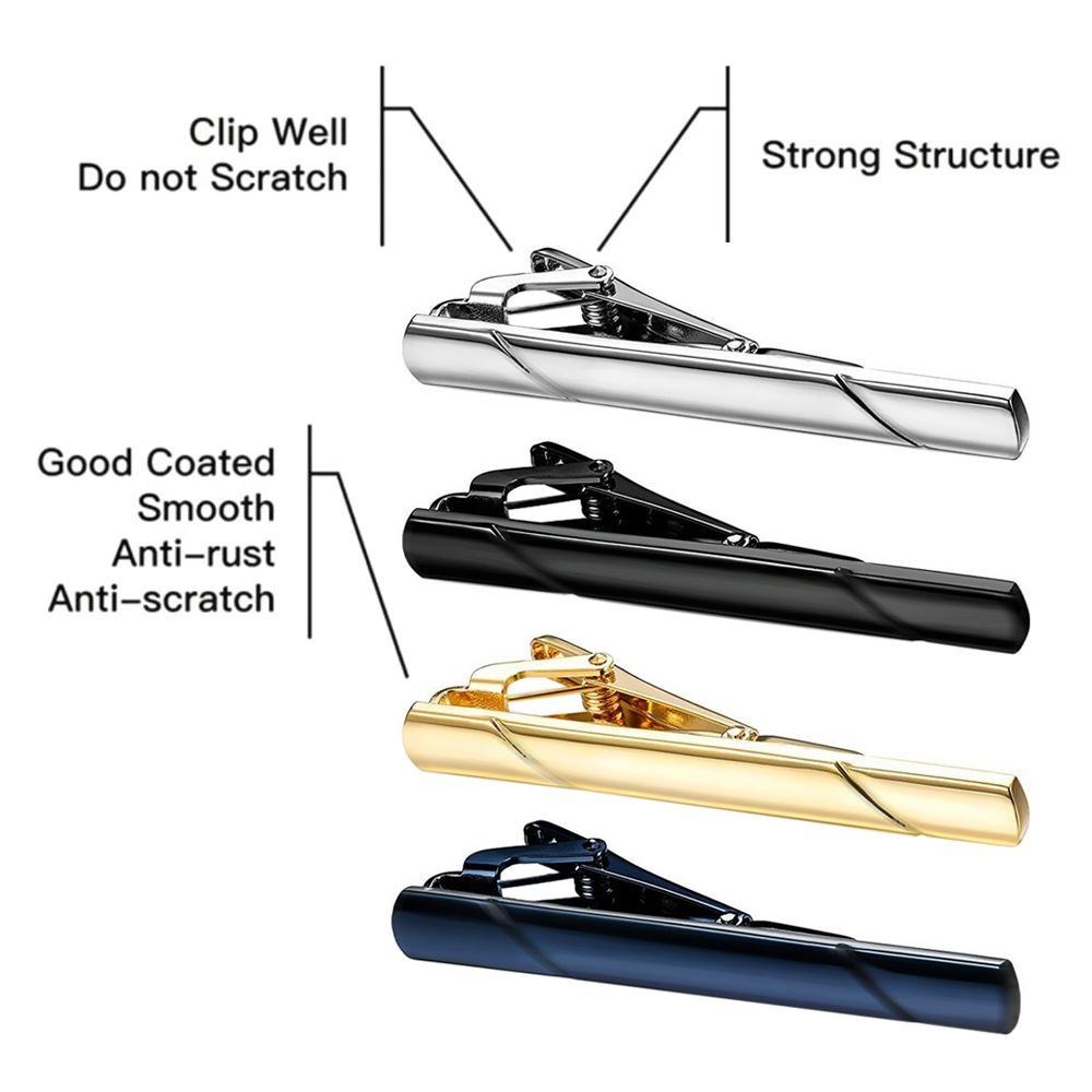 Clips de corbata de Metal para hombre, pasador de corbata de cristal para vestido, camisas, ceremonia de boda, Clip de Corbata de Metal dorado, accesorios para hombre