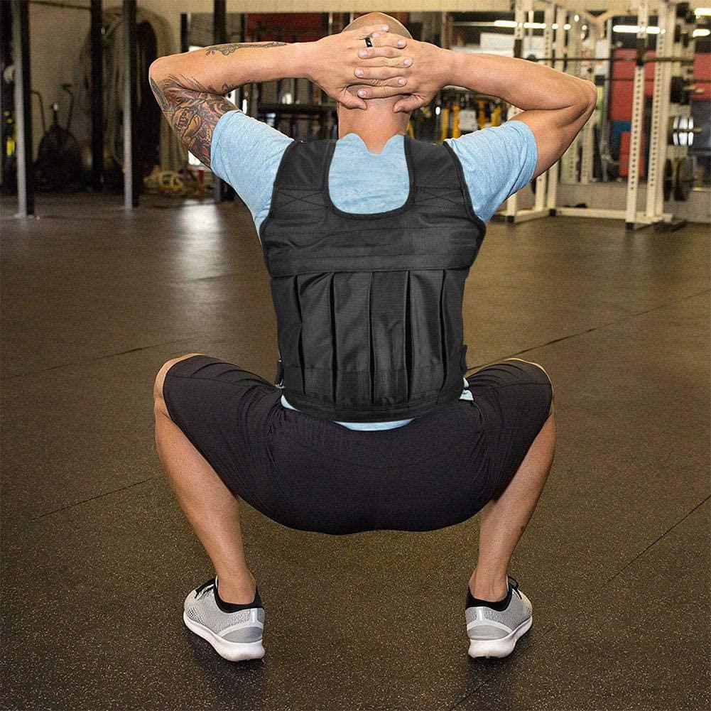 Veste d'entraînement de force réglable respirante de gilet pondéré d'exercice pour la forme physique d'entraînement