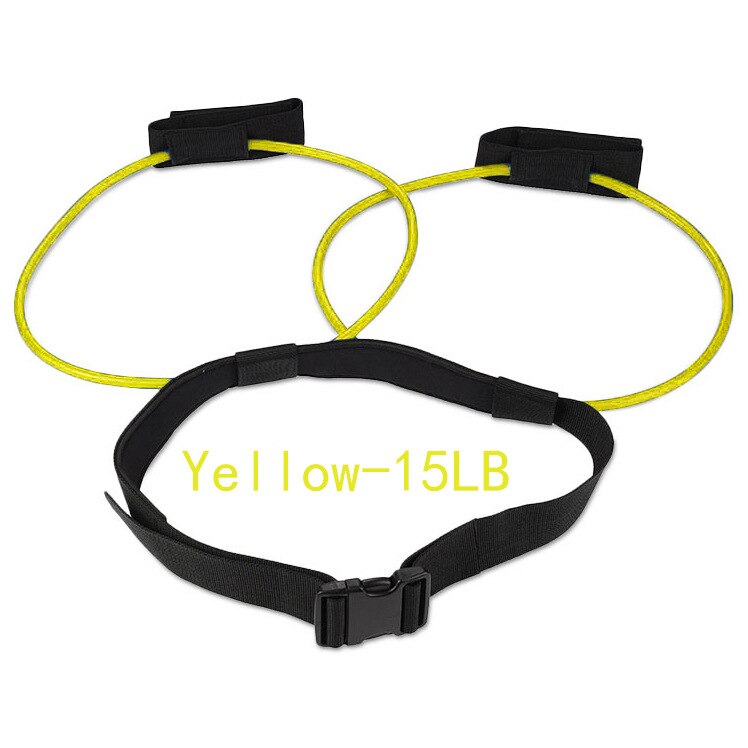 yoga trening strikk Fitness motstand kroppstrener dra tau løping hoppe band lår styrke stropp trening til sport: Mørkegrå