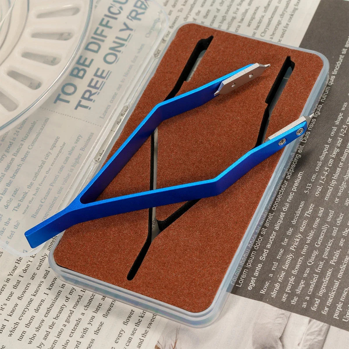 Rofessional Spring Bar Remove tool Type Watch Spring Bar Tweezers for Watchmaker Repair Watch Clip Stainless Steel accessories: Azul