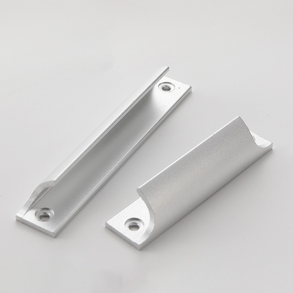 90/120Mm Aluminium Deurklink Push-Pull Ponsen Gaten Zichtbaar Handvat Openslaande Raam Schuifraam Handvat Hardware