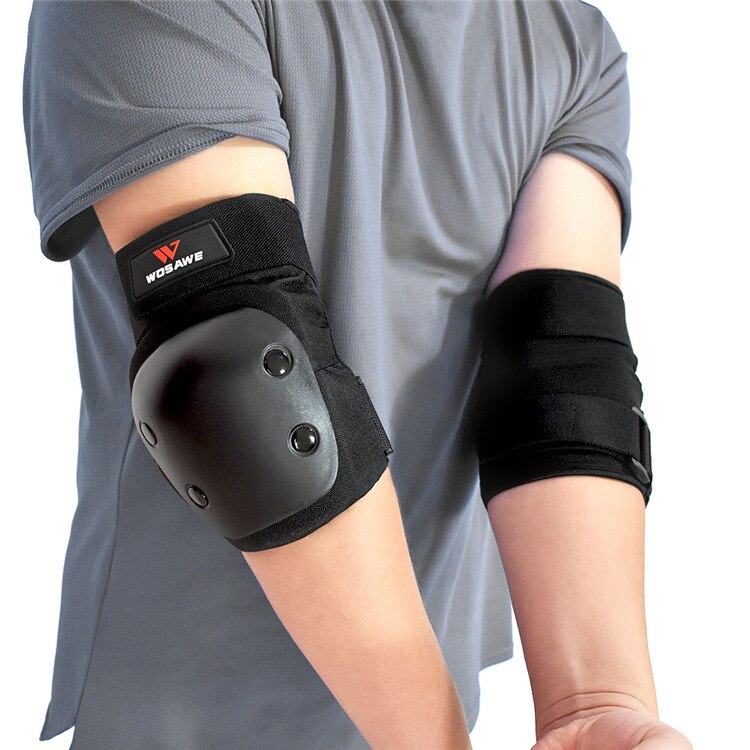 WOSAWE – protecteur de coude de Moto, coque en PP, Support coudé, coudières pour volley-ball, patinage à roulettes, snowboard, 2 pièces