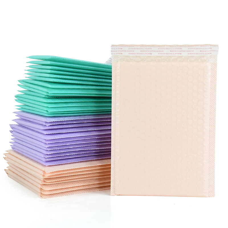 50pcs Bubble Mailers Padded Envelopes Bags Blue Purple Self-Seal Packaging Business Supplies Bubble Padding Bags