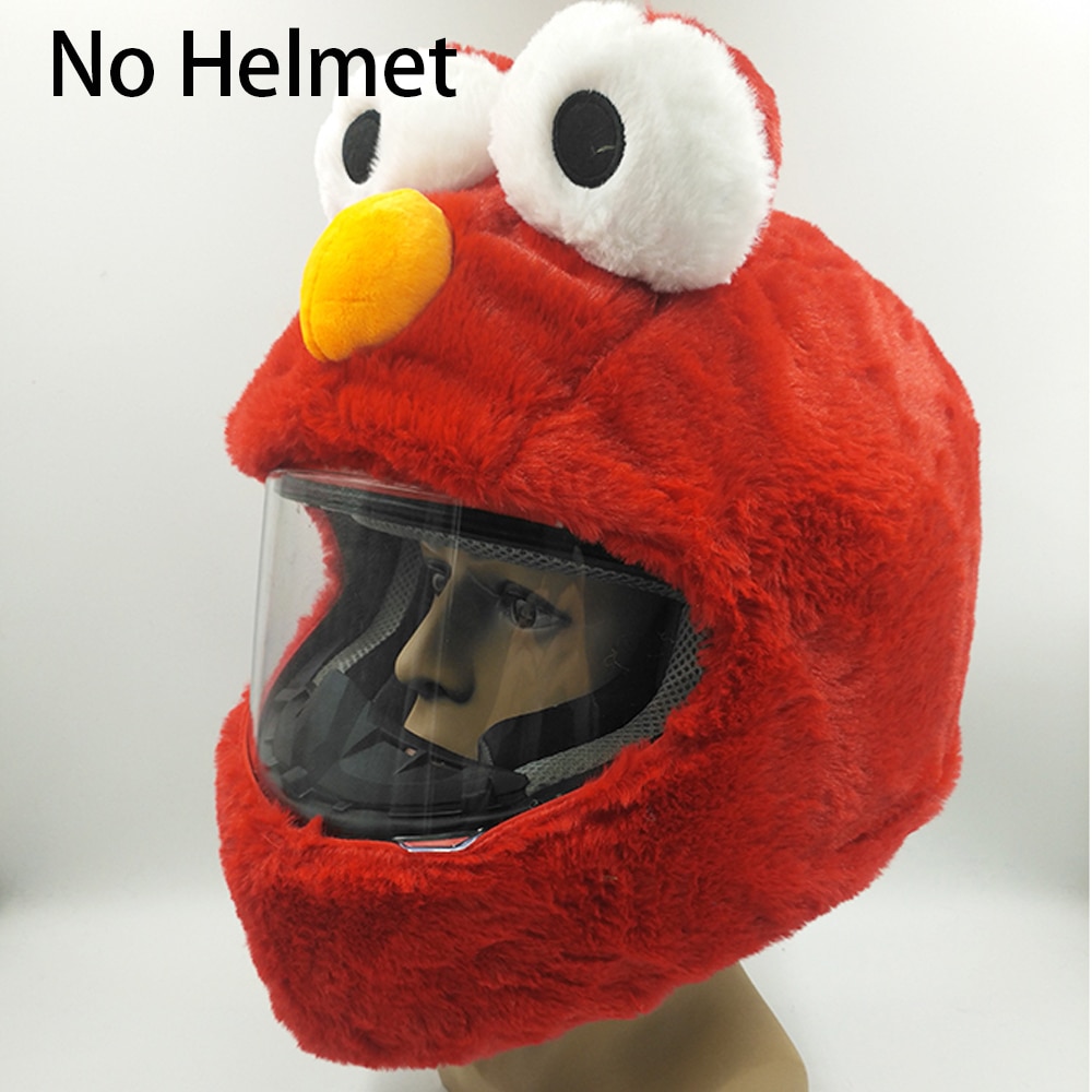 Juleplysjdeksel motorsykkelhjelm tilbehør casco moto cascos para moto capacete de motocicleta kask ror: Røde øyne