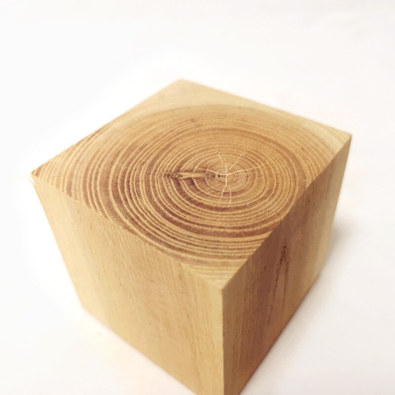 2pcs 70*70*70mm Solid Red Heart Beech Wood Bock Alder Cube Hardwood Square Block Building Block DIY Model Custom Wood Lumber