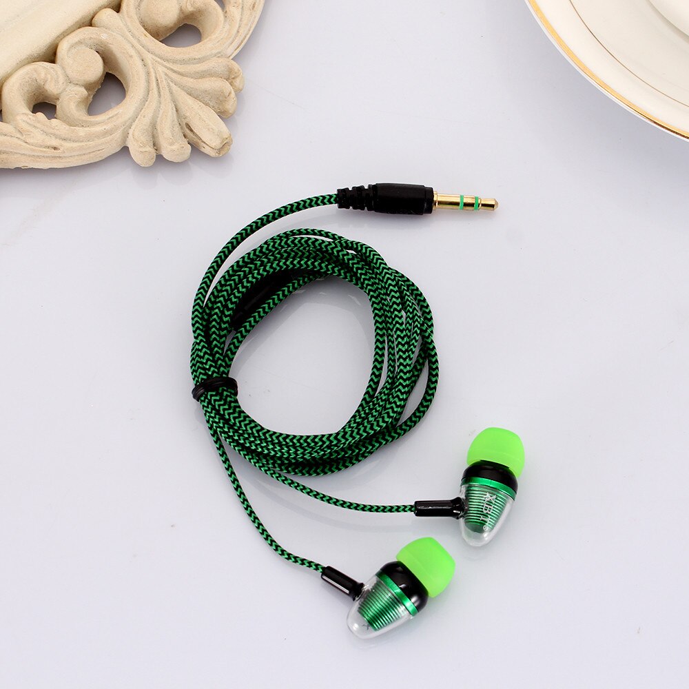 Earphones Universal In-ear Wired Headset Without Microphone 3.5mm Jack Earbuds Earphone For Cell Phone In Stock 24: Green