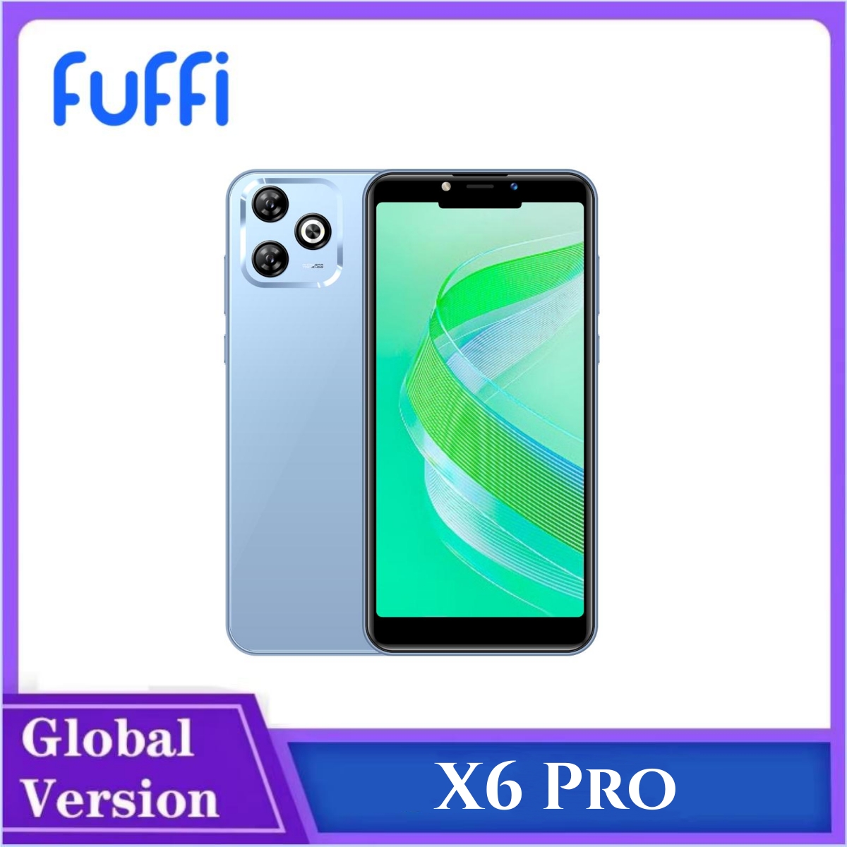 FUFFI-X6 Pro Smartphone Android 6,0 pulgadas red 3G 2 + 16GB ROM 3500mah teléfono móvil Google Play Dual SIM 5 + 8MP teléfonos móviles