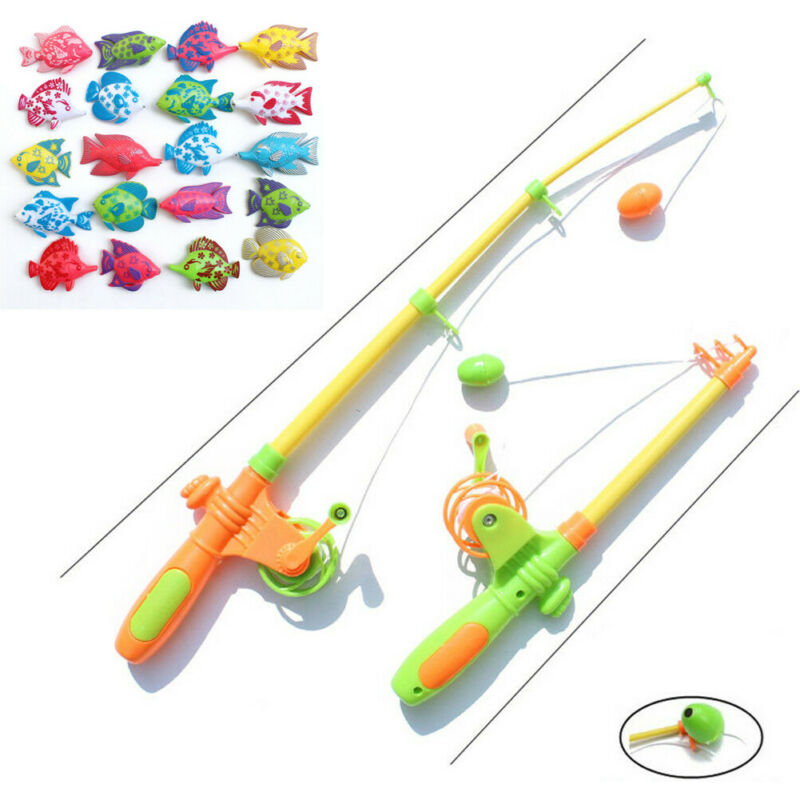 neueste HEIßE 7 stücke Magnetischen Angeln Spielzeug Pole Stange Modell Fisch Kind Baby Schlecht Zeit Spaß Spiel angelrute