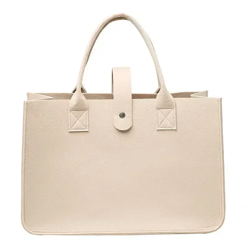 Neue Einkaufshandtasche für Damen, 2023, große Kapazität, offen, modisch, Filz, Einkaufs-Tragetasche, gewebte Tasche, Online-Einkaufen, China: Marine Blau