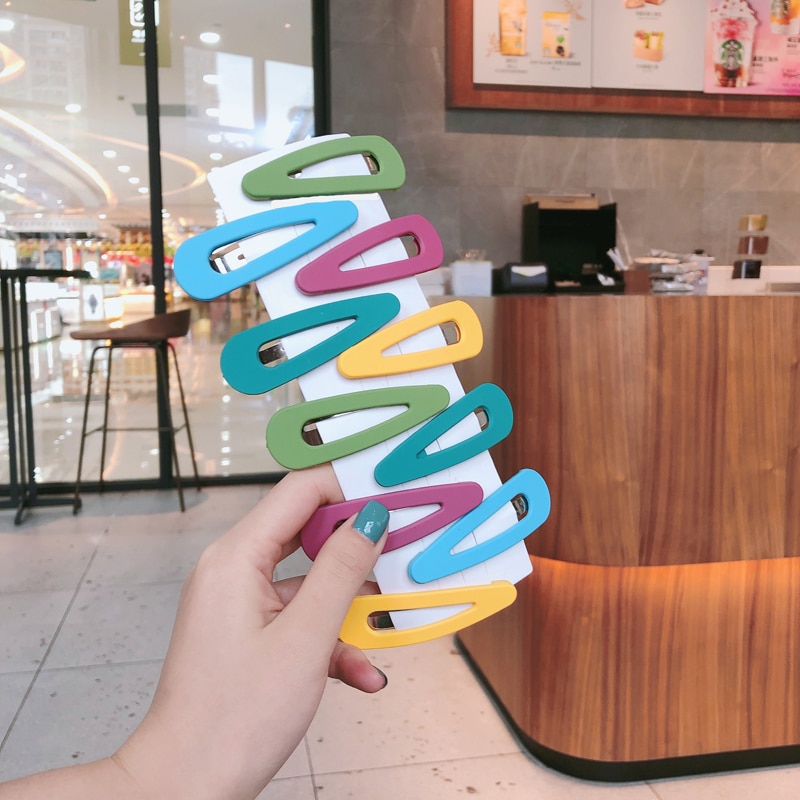Clip para el pelo de Color caramelo para mujer, pasadores para niñas, horquillas, accesorios de Clip de Metal, herramientas de estilismo para el cabello