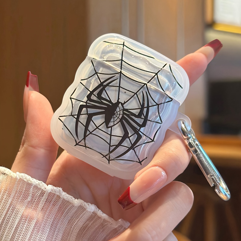 Koreanskt sött hörlursfodral med 3d rosa stjärnor och vågig kant till airpods 1 2 3 med kärlekshjärta och pärlhänge, mjukt fodral till airpods pro 2: 3xs / Svart