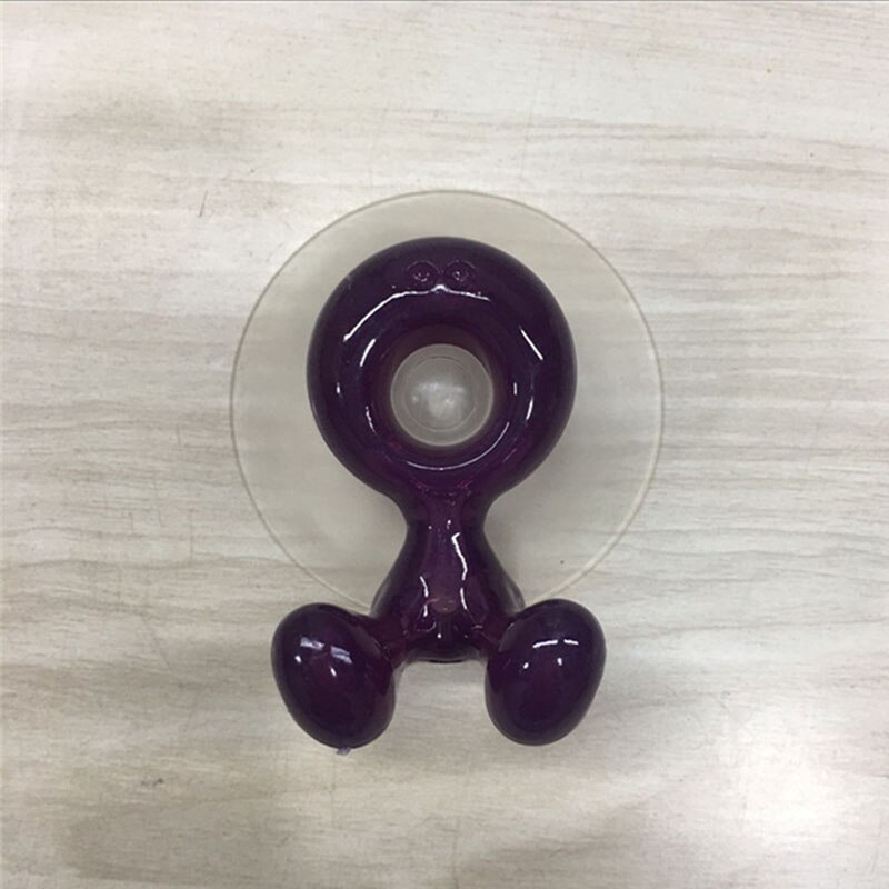 Porte-brosse à dents 1 pièces, porte-brosse à dents, ventouse, support mural: Violet