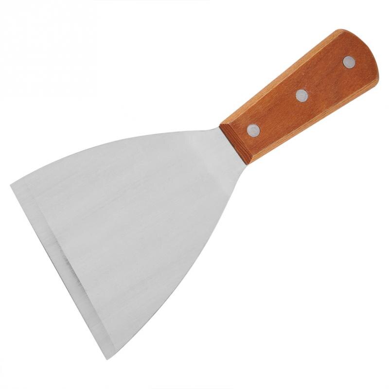 Stainless Steel Non-Stick BBQ Grill Beafsteak Griddle Spatula Hamburger Turner Scraper Pancake Flipper Cooking Tool
