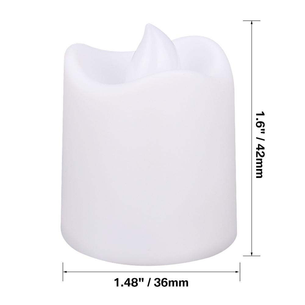 12/24Pcs Flameless LED Candles Tea Light Lamp With Battery Lighting For Romantic Weeding Birthday Party Decorations