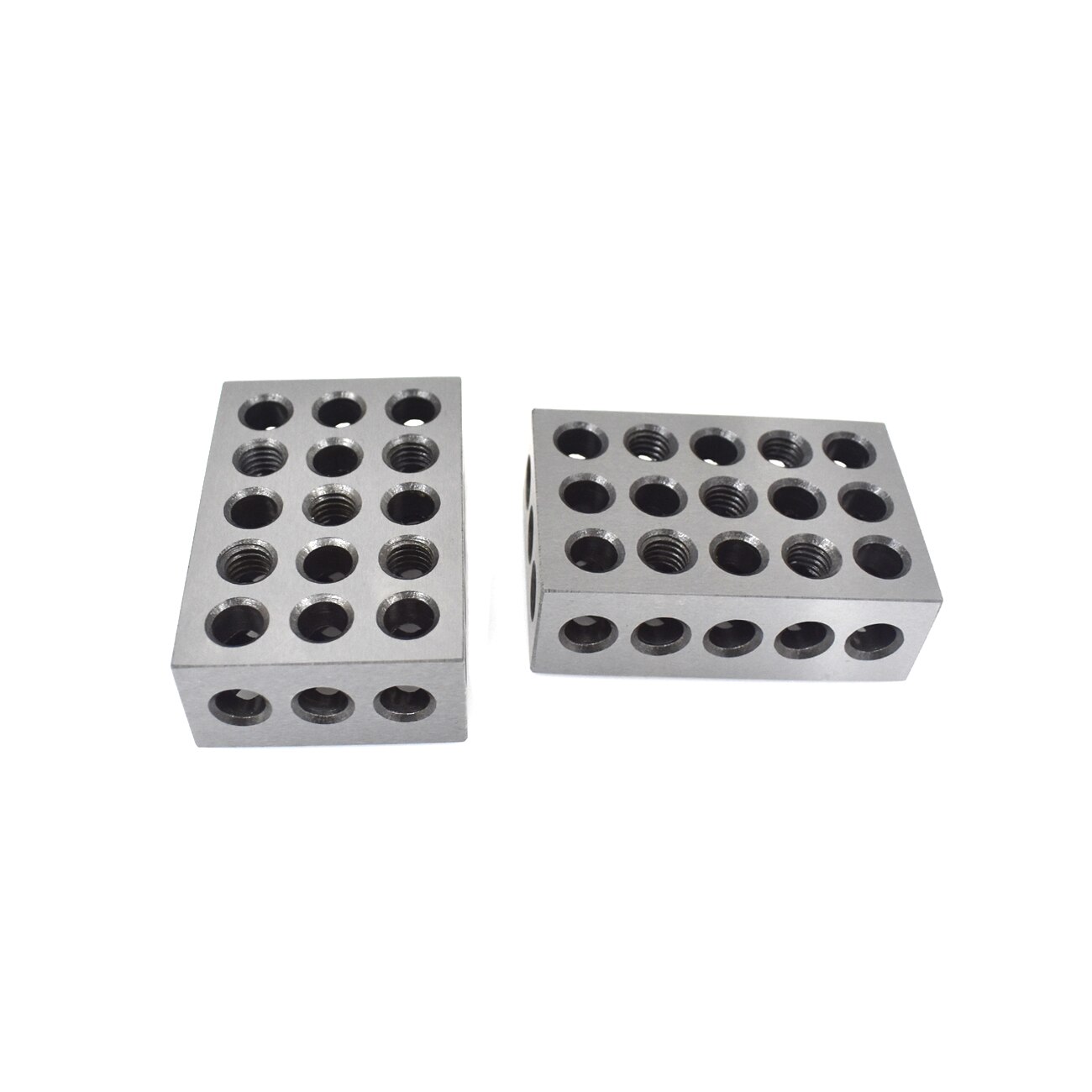 Pouvoir 1 PAIR 123 BLOCKS 1-2-3 ULTRA PRECISION .0002 HARDENED 23 HOLES 0.0002"