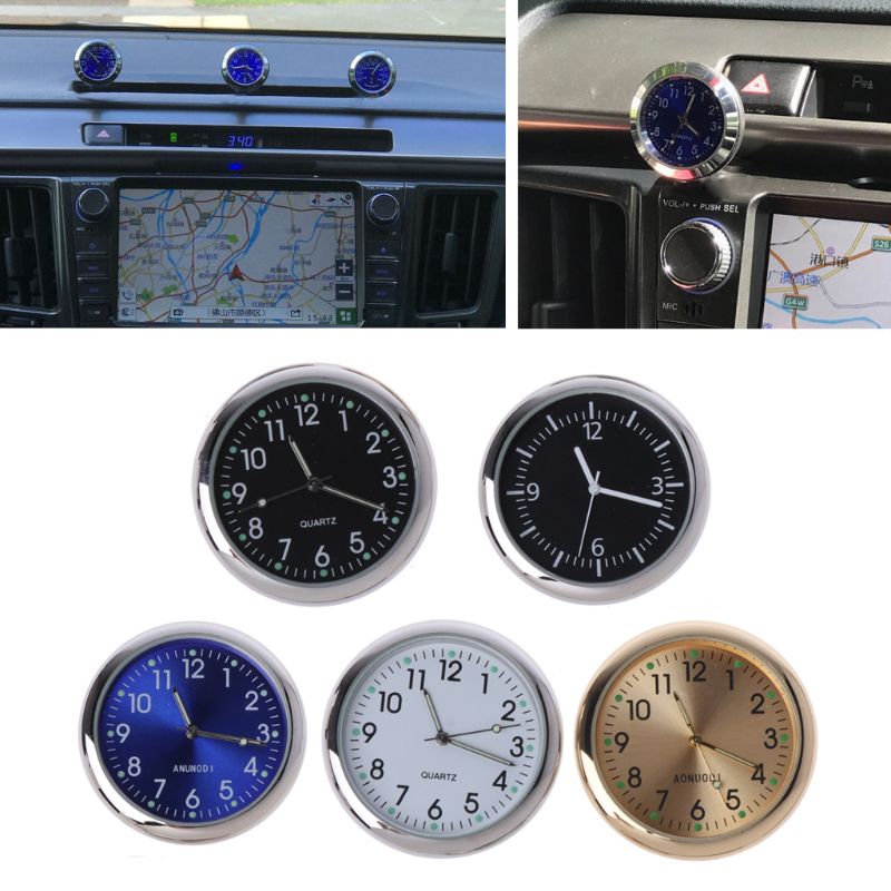 Universele Auto Klok Stick-On Elektronische Horloge Dashboard Noctilucent Decoratie Voor Suv 'S