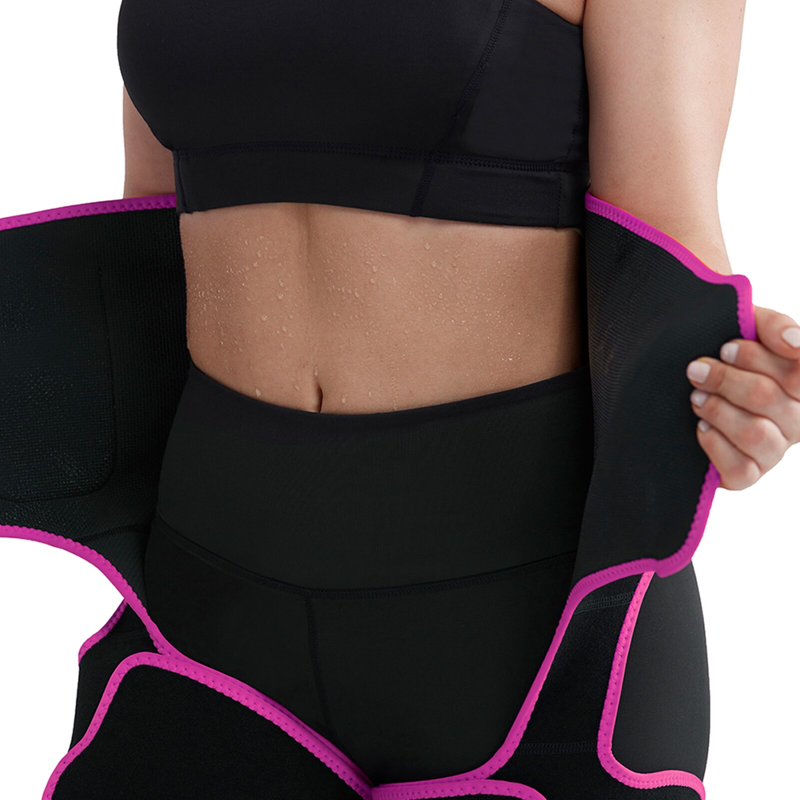 Mallas deportivas de cintura alta para mujer, Leggings con cinturón, levantamiento de cadera, accesorios de equipo de Fitness