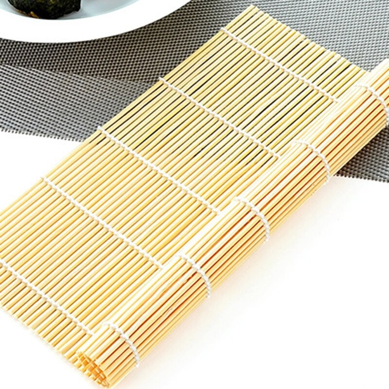 Kitchen Sushi Mat Natural Bamboo Sushi Rolling Chicken Roll Hand Maker Kitchen Japanese Sushi Maker Tools Durable Easy