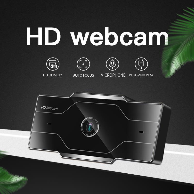 Full HD 1080P/2K Webcam With Dual Microphone Rotatable Webcam Support Live Video Call Conference Work For PC Desktop Laptop