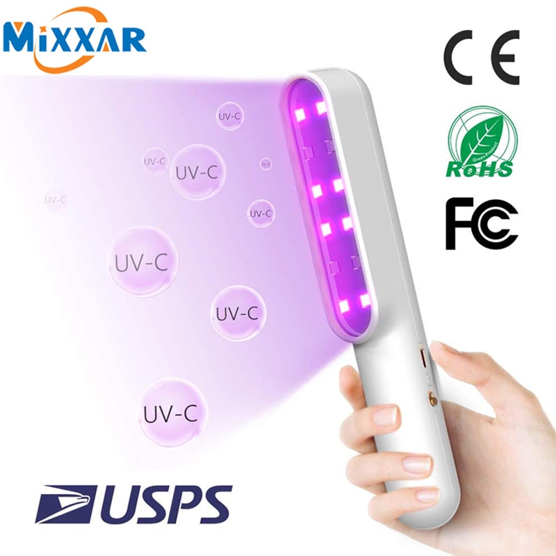 ZK20 Uv Licht Wand Handheld Uv Sanitizer Uvc Licht Led Uvc Sanitizer Wand Voor Huishoudelijke Garderobe Toilet Keuken Speelgoed