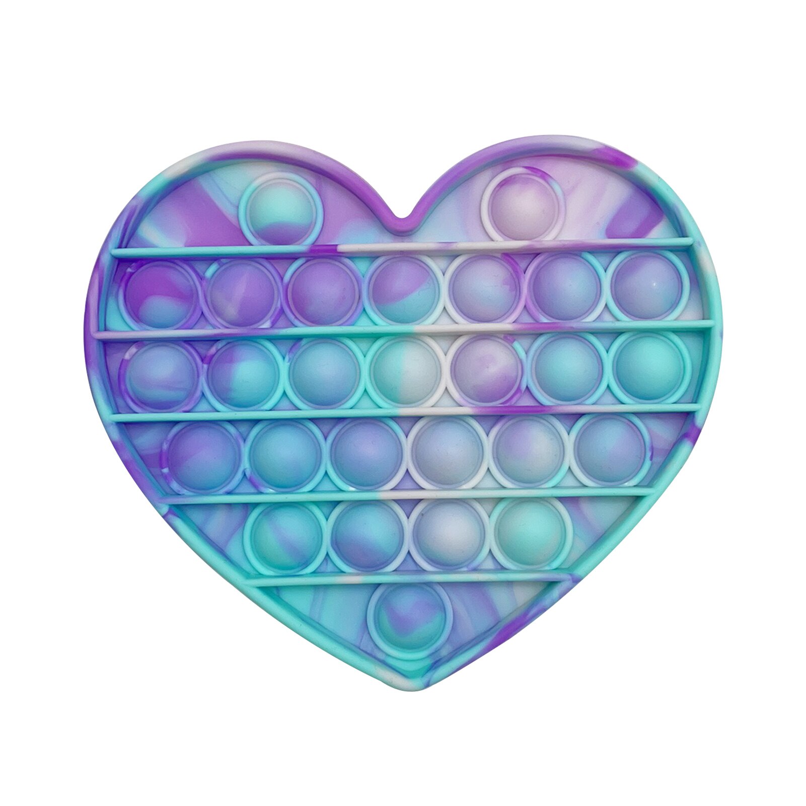 Rainbow Love Bubble Sensory Toy Squeeze Stress Reliever Hand Toys: 9