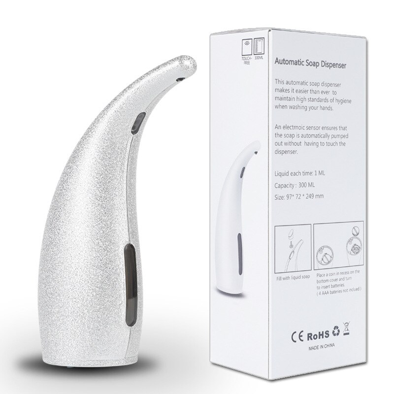 Distributeur automatique de désinfectant pour les mains, Gel à capteur sans contact, distributeur de mousse de savon liquide pour salle de bains et cuisine