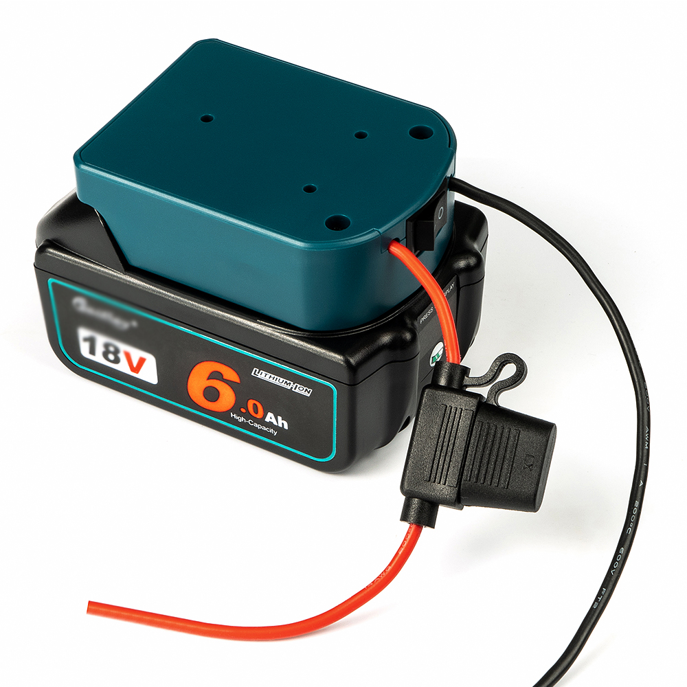 DIY Adapter for Makita 14.4V 18V Battery to dock Power Plug accessories kit with cables output and switch