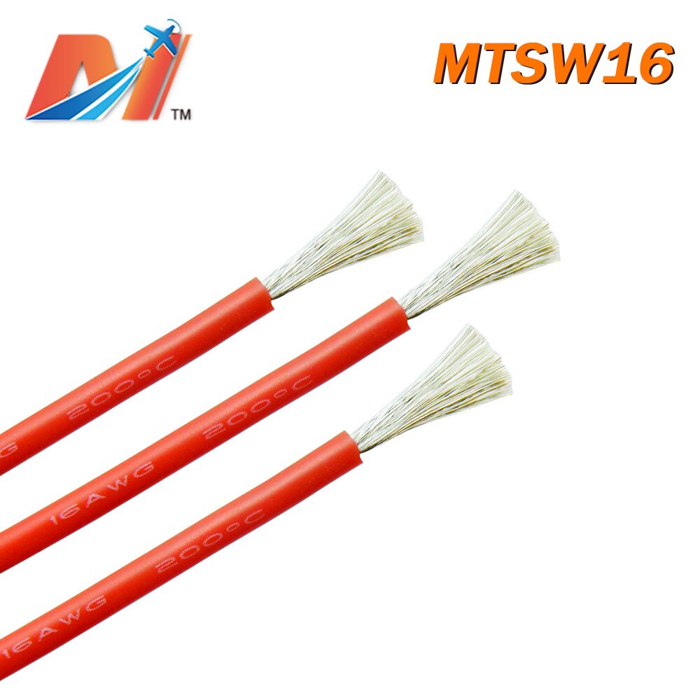 Maytech Clearance (1meter) power silicon wire AWG16 RED COLOR