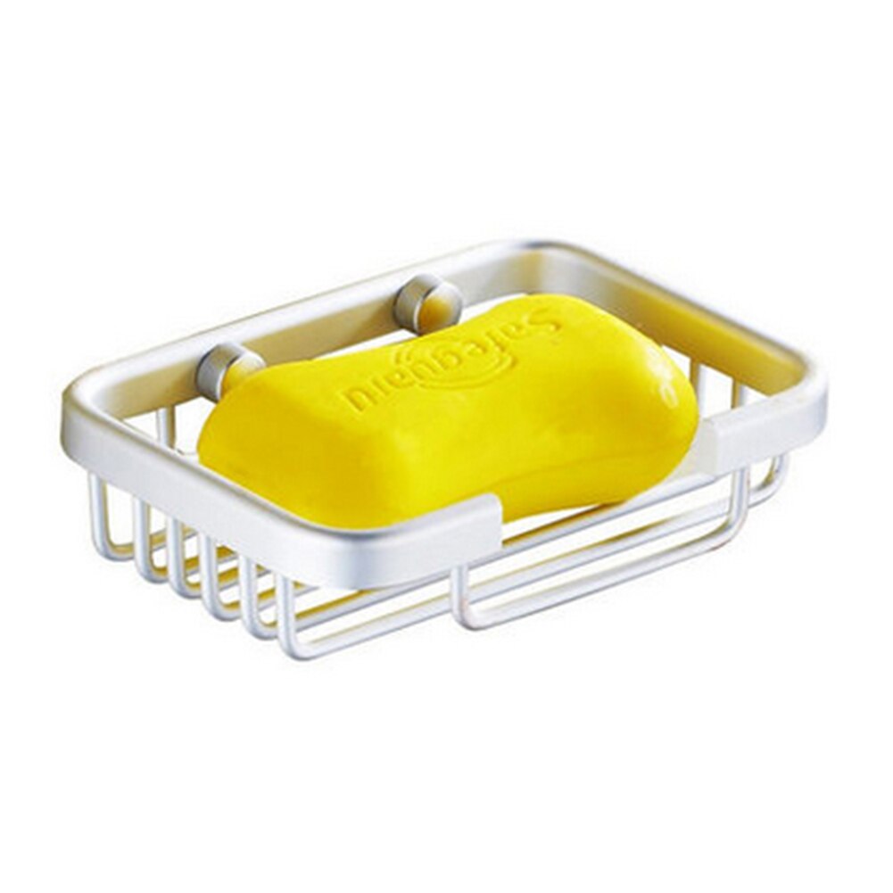 Wall Mounted Soap Dish Stainless Steel Bathroom Shower Soap Holder Storage Box Wall Mounted Hollow Container for Home