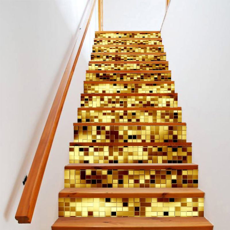 13pcs/set 3D Stair Riser Floor Stickers Waterproof Removable Self Adhesive DIY Stairway Decals Murals Home Decor