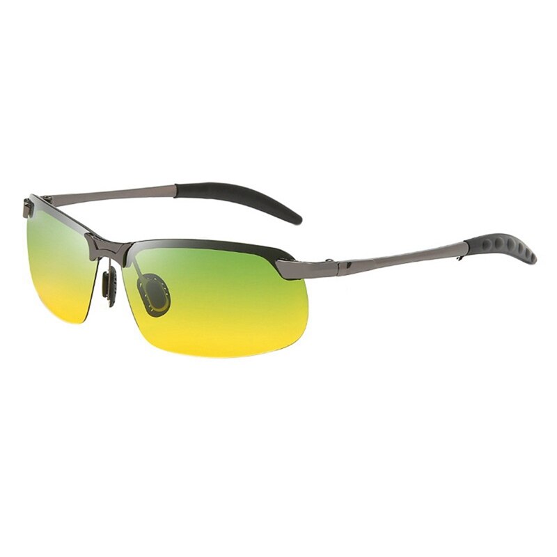 Gafas de sol polarizadas para hombre, lentes camaleón para conducir, visión diurna y nocturna: Plata