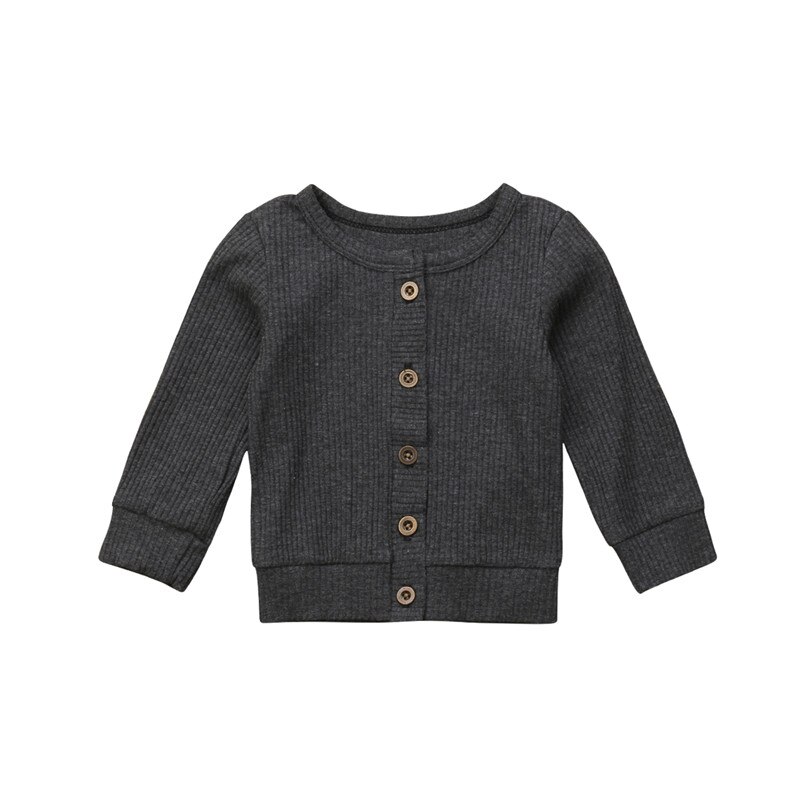 Pasgeboren Baby Meisjes Peuter Lange Mouwen Outfit Blouse Kids Tops Kleding Herfst Winter: Grijs / 18m