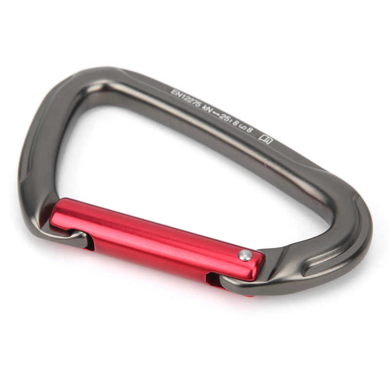 Lot De 4 Mousquetons Carrés En Alliage D'aluminium - Fermeture à Vis, Résistance 20 Kg - Pour Camping, Randonnée, Accrochage