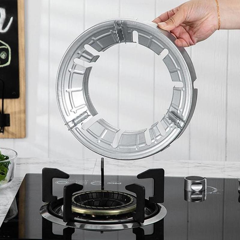 Soporte de anillo de ahorro de energía para hornillo de Gas duradero, reductor de estufa de calor, accesorio de escudo para cocina, L6X7, 1 ud.