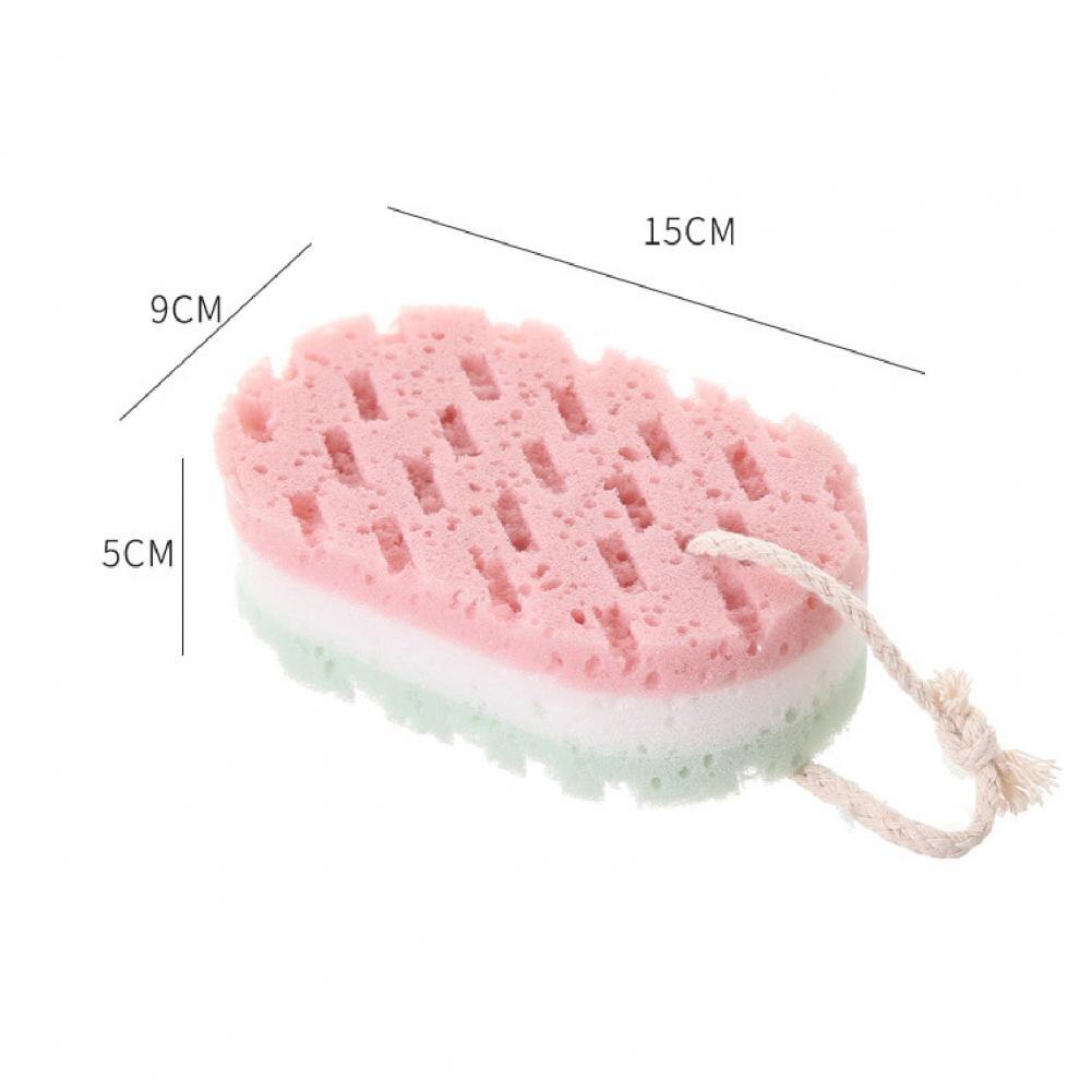 Scrub Sponges Water Absorption Quick Dry Deep Cleaning 3 Colors Cleaning Loofahs Sponge for Home Bathroom Products