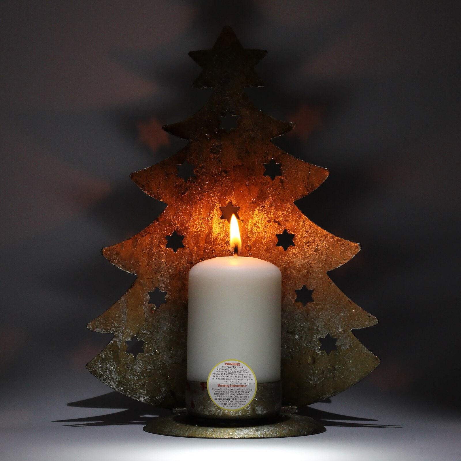 1 Roll Waterproof Adhesive Warning Decals Label for Candle Jars Containers