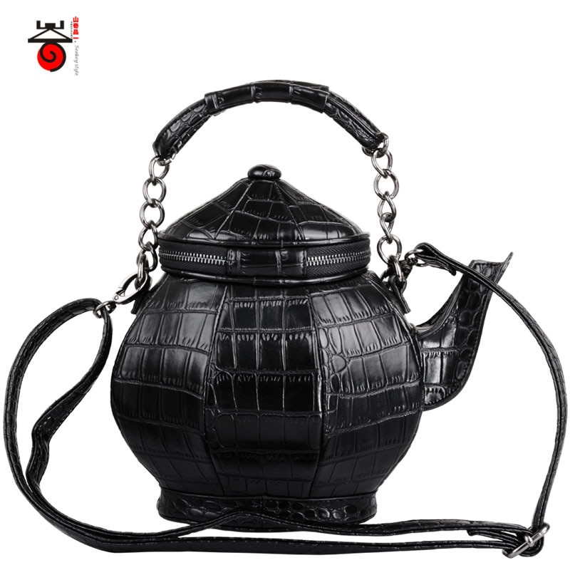 kettle Messenger bag Unisex Hard Cool Personality Satchel Korean Female Male Single Shoulder Handbag Bag Teapot bag