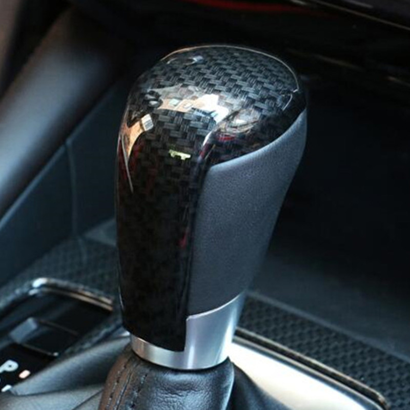 KUNGKIC Copertura Adesiva In Fibra Di Carbonio Per Pomello Del Cambio – Compatibile Con Audi A3 8V E S3 (2014-2018) – Accessorio Interno Auto