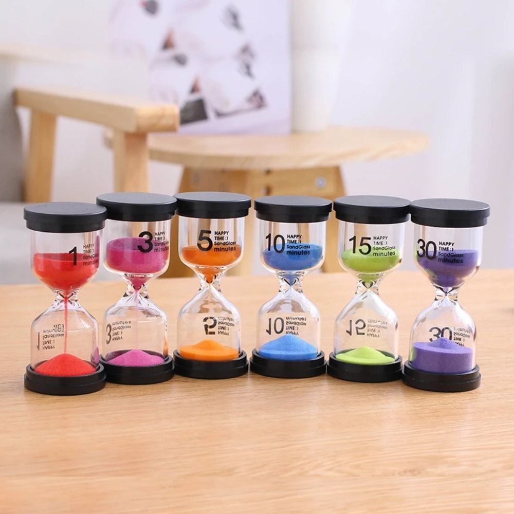 Electroplate Home Decoration Time Reminder Graduation Glass Tube Desktop Ornament Hourglass Timer Sandglass Time Funnel