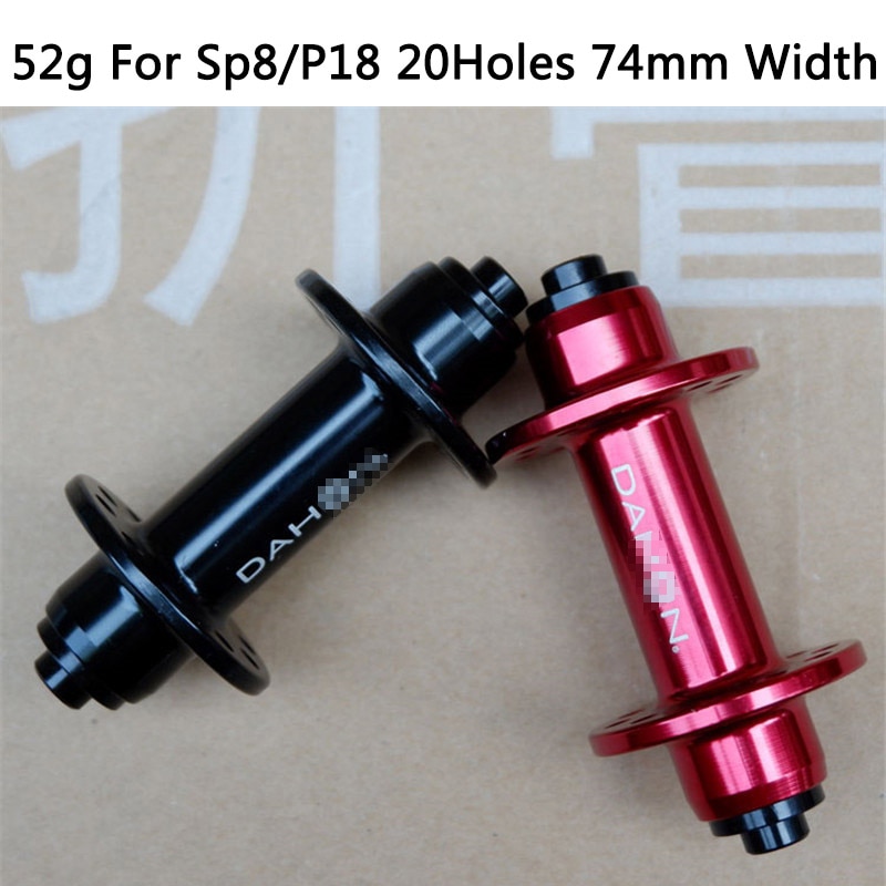 Bike Hub 20 Holes For Dahon Sp8 P18 Folding Bicycle 74mm open width Bearing Axial Center Quick Release Ultralight 52g