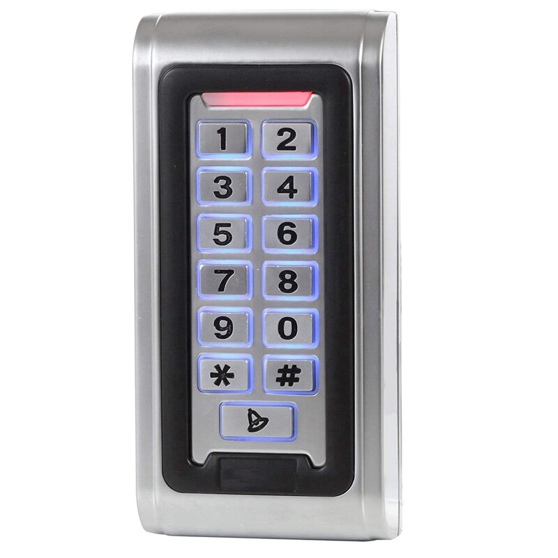 Id Waterproof Ip68 Metal Case Stand-Alone Access Control Keypad With Wiegand 26 Bit Interface For 125Khz Rfid Card: Default Title