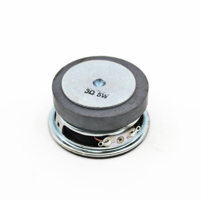 2pcs 3 Ohm 5W 50MM Musical Flowerpot Loudspeaker 45mm External Magnetic Speaker Foam Edge Black Bright Cap Height 25mm