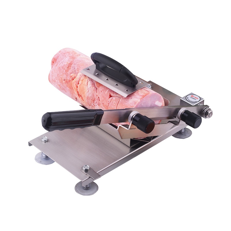 Lamb Roll Slicer Household Manual Stainless Steel Frozen Meat Cutting Machine Fat Cattle Machine Pot Meat Cutting Machine