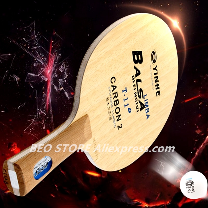 YINHE – raquette de Tennis de Table T11 / T11 + (Balsa en carbone léger), authentique, T-11, T11S